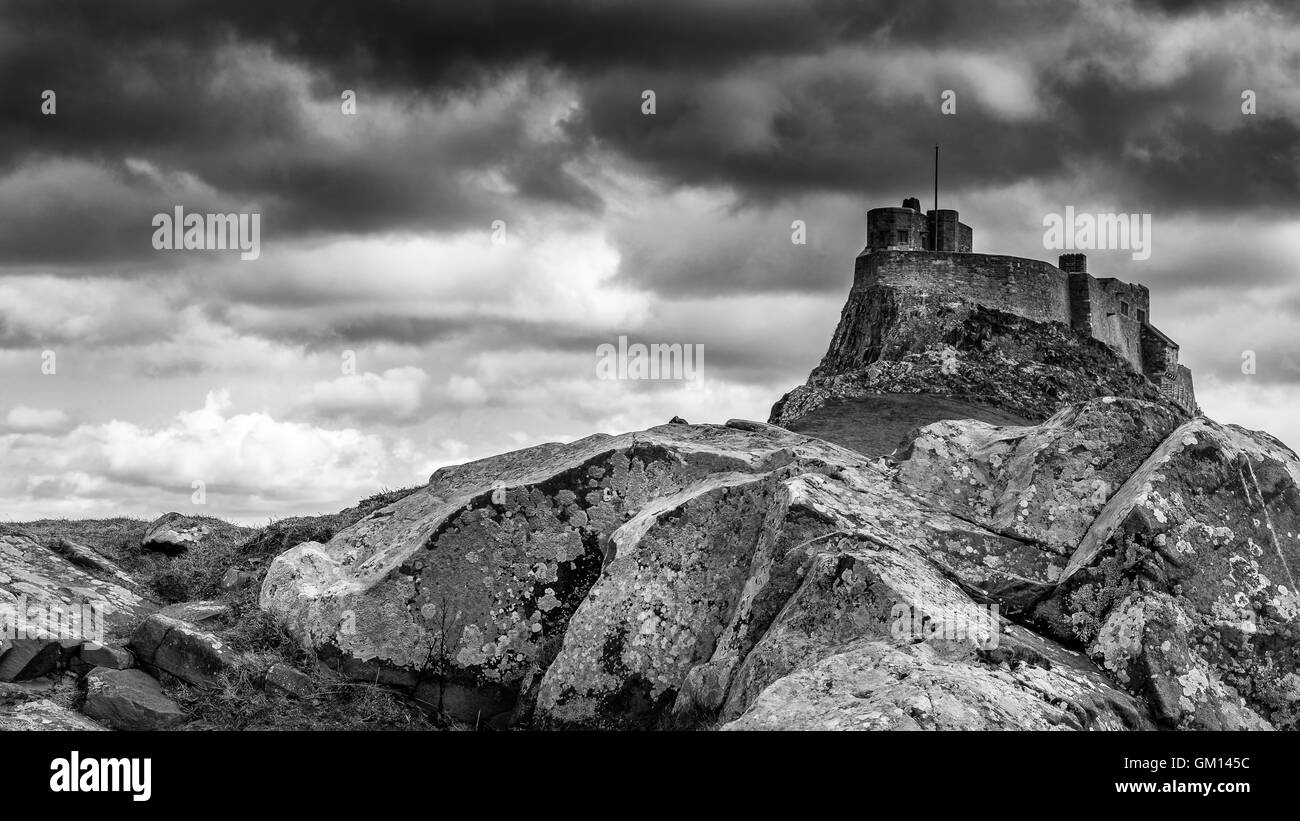 Lindisfarne Schloß, heilige Insel Lindisfarne, Northumberland Stockfoto