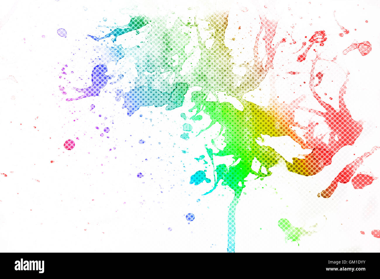 Zusammenfassung von Aquarell mit Hintergrund multicolor Stockfoto