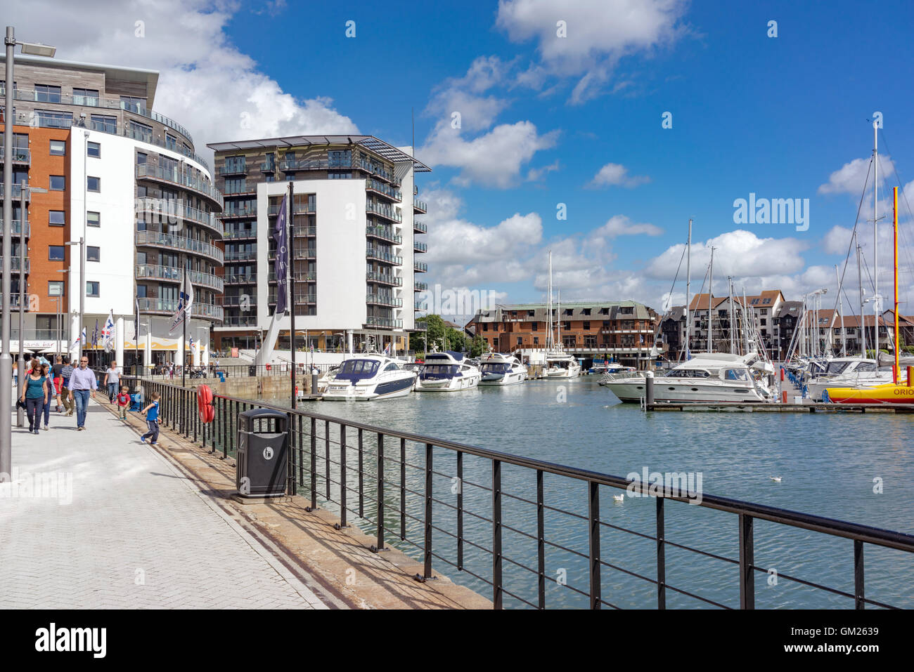 Das moderne Gesicht von Ocean Village in Southampton Stockfoto