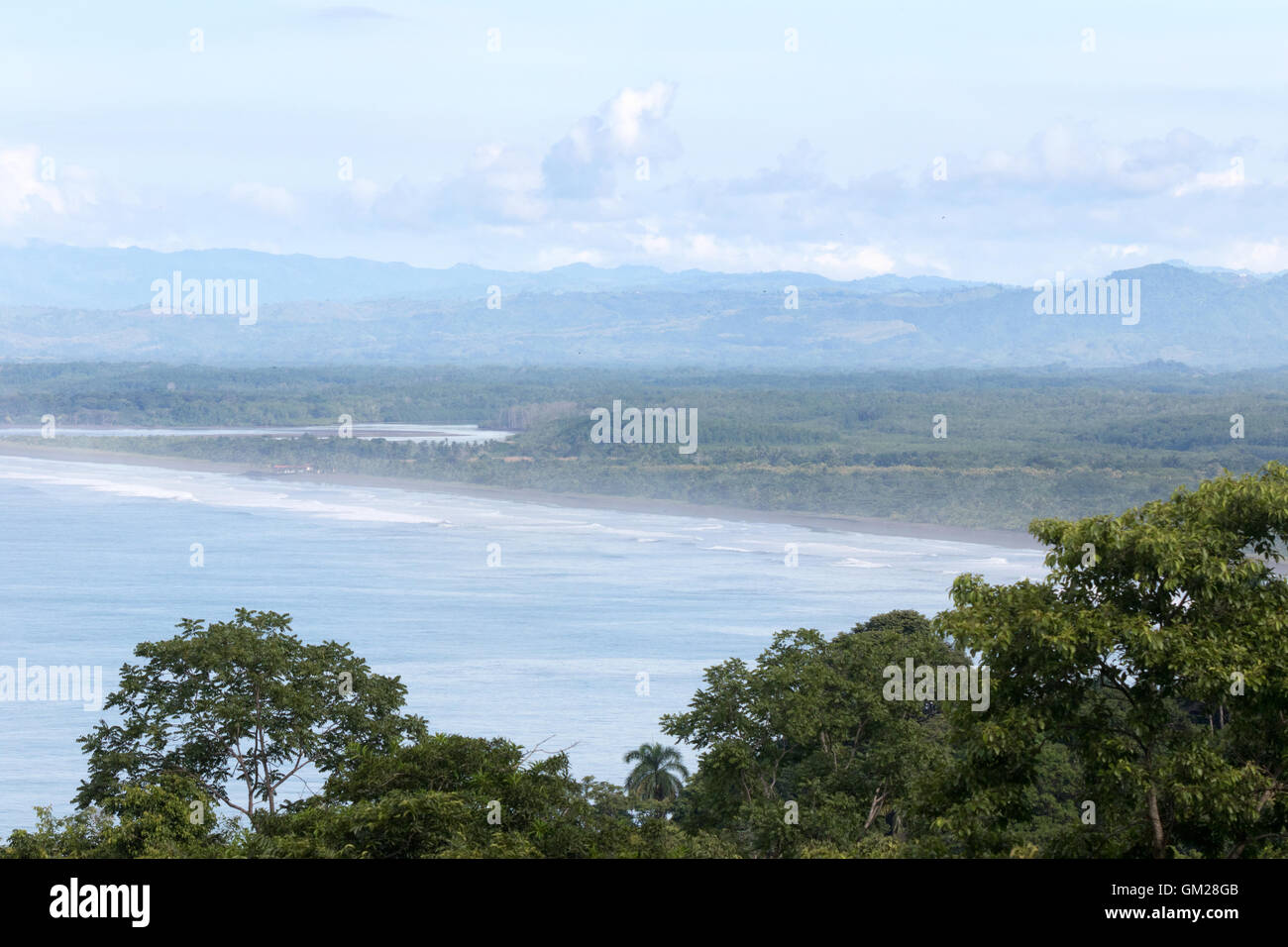 Costa Rica Landschaft - der Pazifikküste in Manuel Antonio, Costa Rica, Mittelamerika Stockfoto