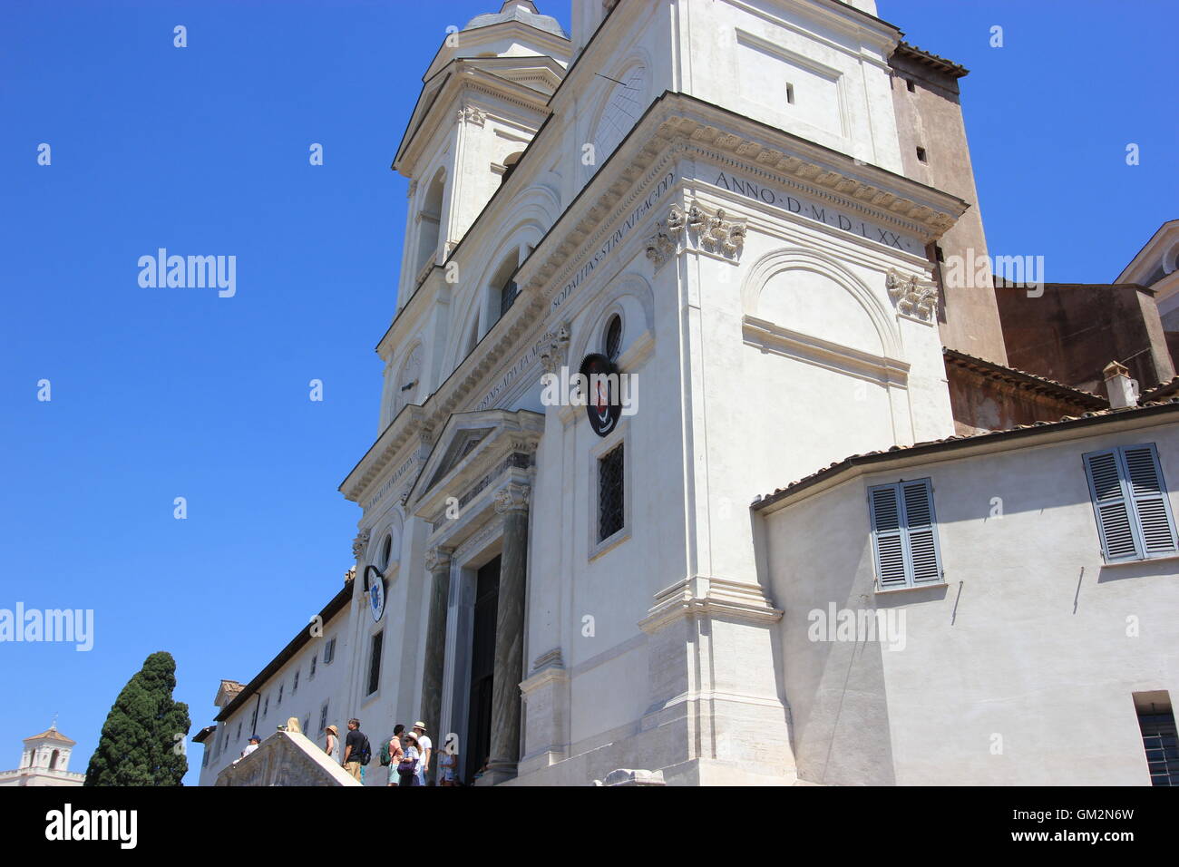 Santissima Trinità dei Monti, Rom, Italien Stockfoto