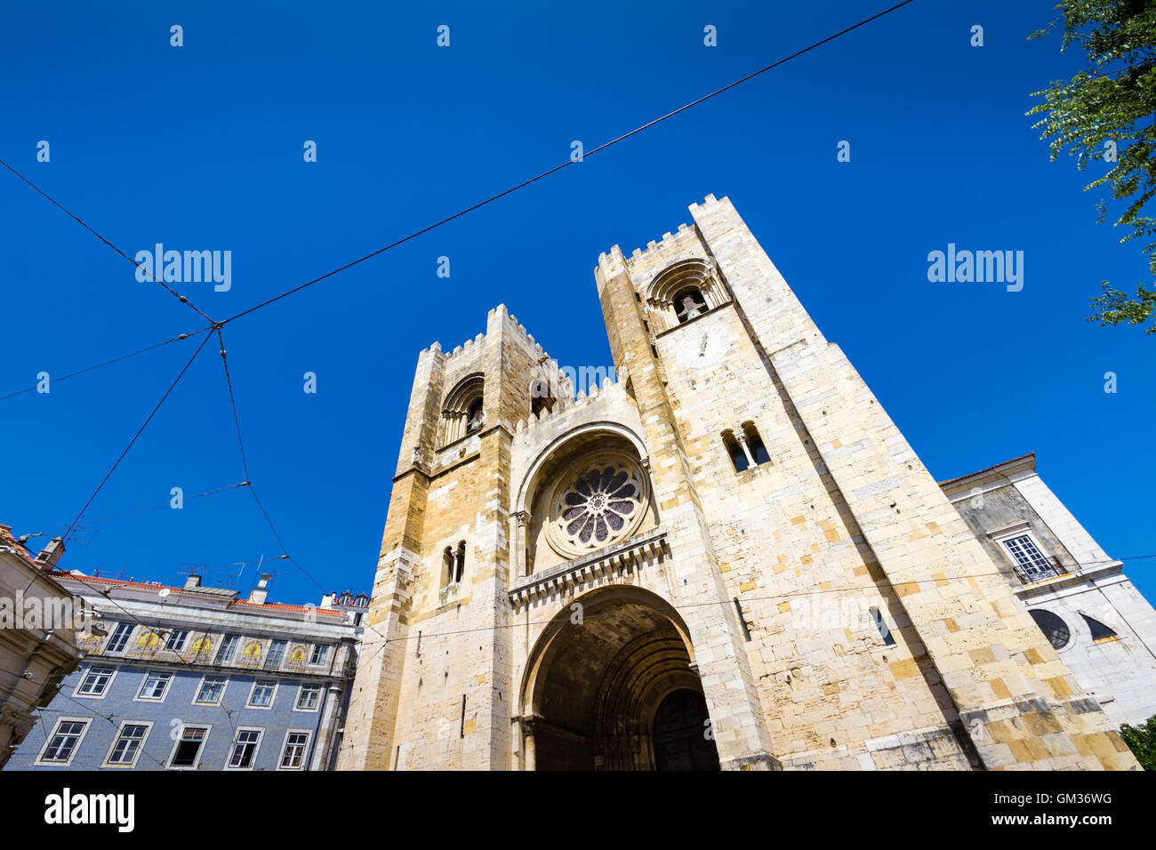 St. Mary Major ist eine römisch-katholische Kathedrale in Lissabon, Portugal Stockfoto
