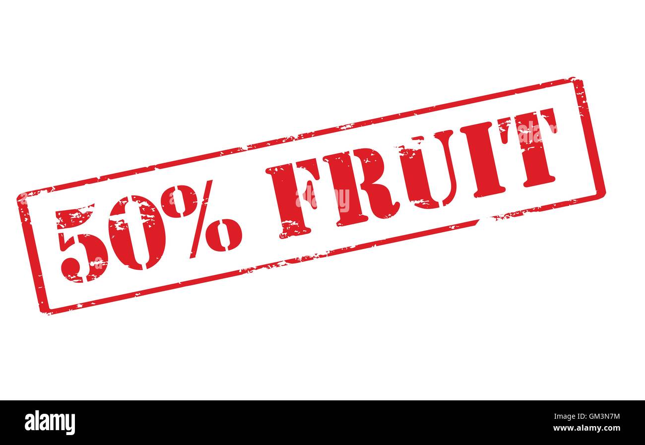 50 % Frucht Stock Vektor