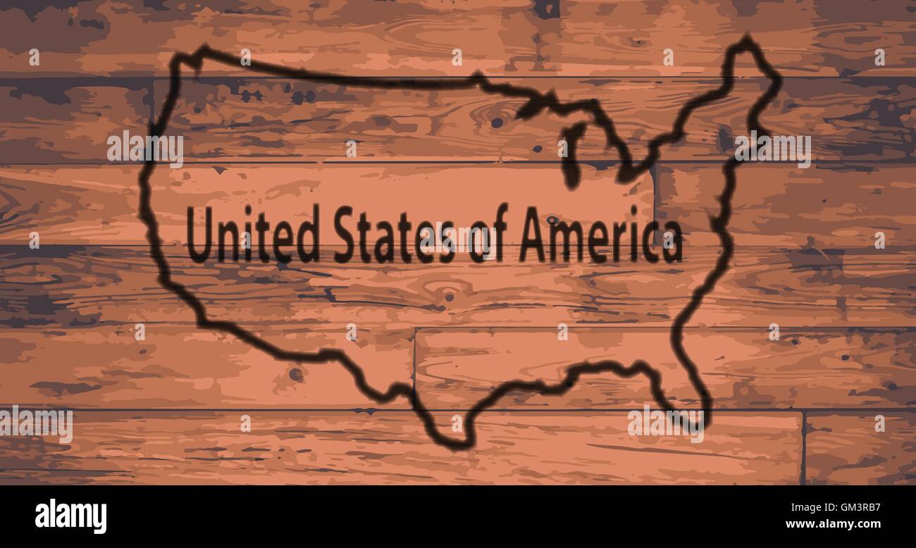 Marke der USA-Karte Stock Vektor