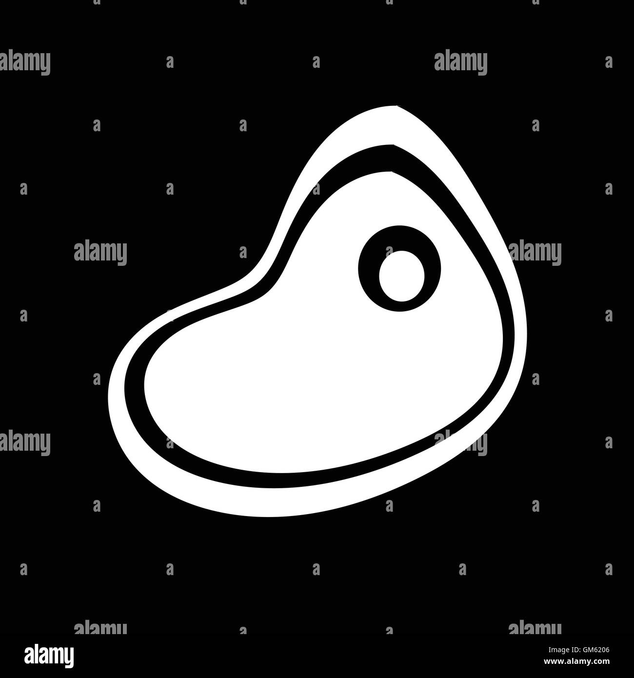 Steak-Icon Illustration-design Stock Vektor