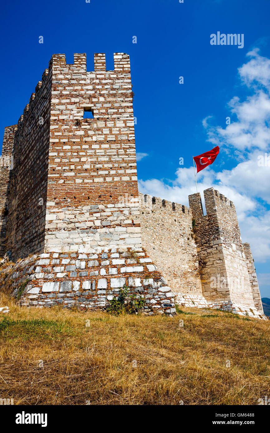 Selcuk Castle in der Nähe von Ephesus in der Türkei Stockfoto