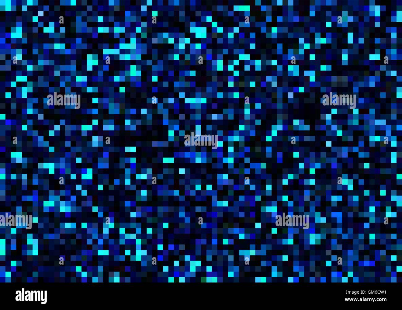 Mosaik Punkte in Blautönen Stock Vektor