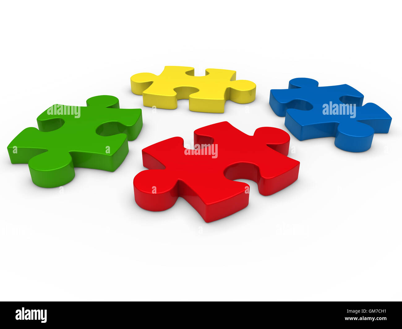 3D puzzle Stockfoto 3D puzzle Stockfoto