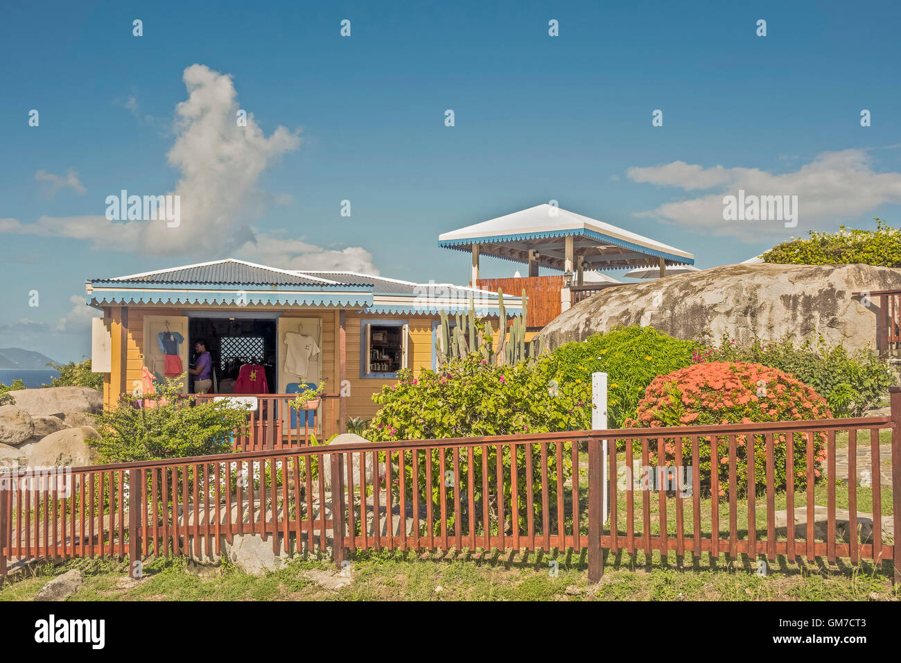 Die Bäder Nationalpark Virgin Gorda Britische Jungferninseln West Indies Stockfoto