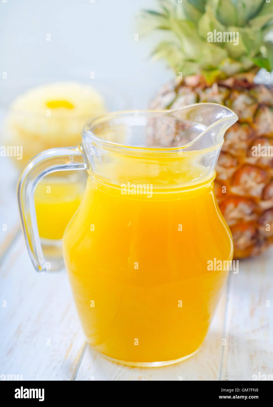 Ananas-Saft Stockfoto
