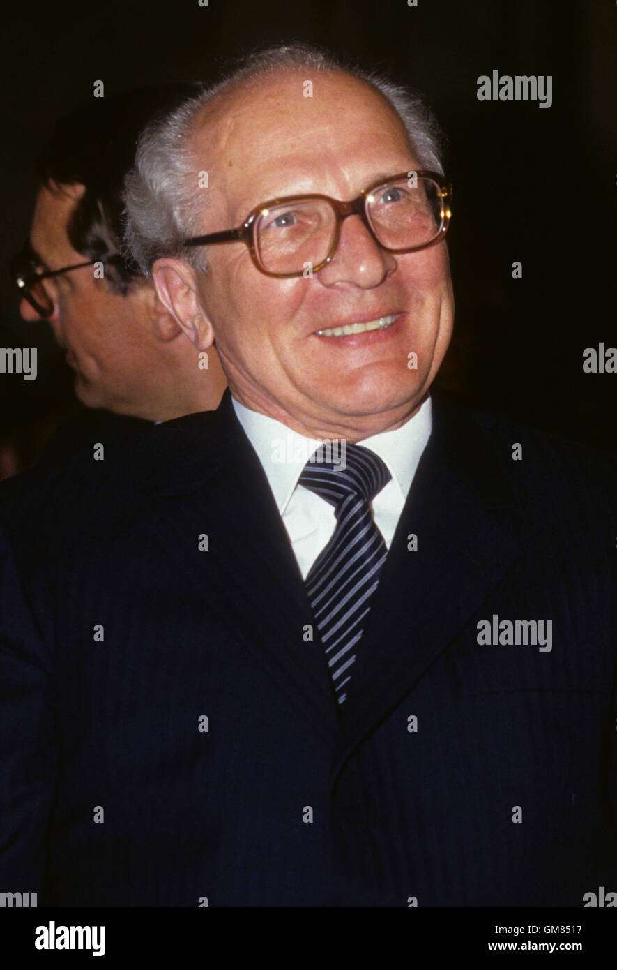 ERICH HONECKER Generalsekretär der SED in der DDR 1988 Stockfoto