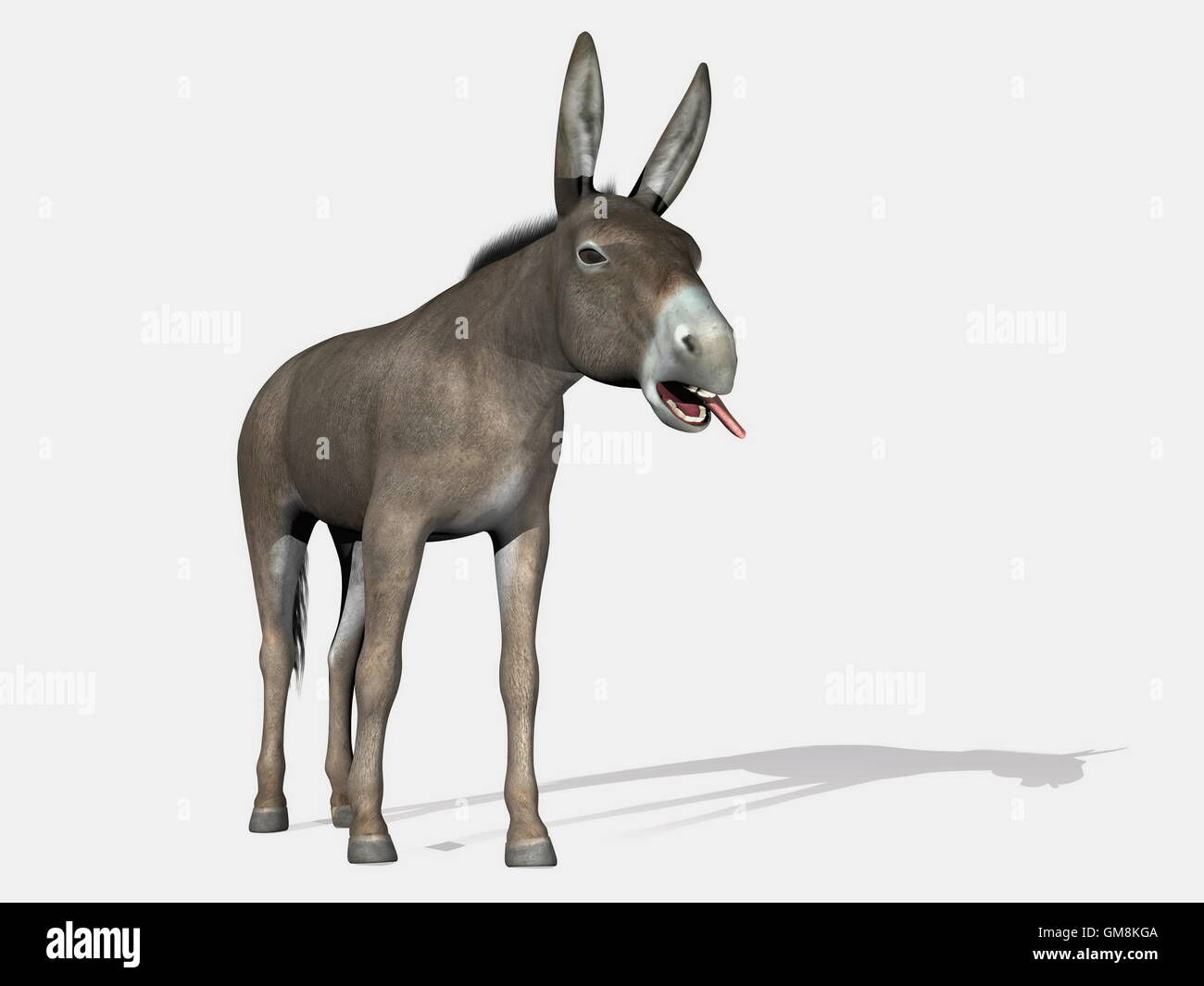 Esel lachen Sie - 3D render Stockfoto