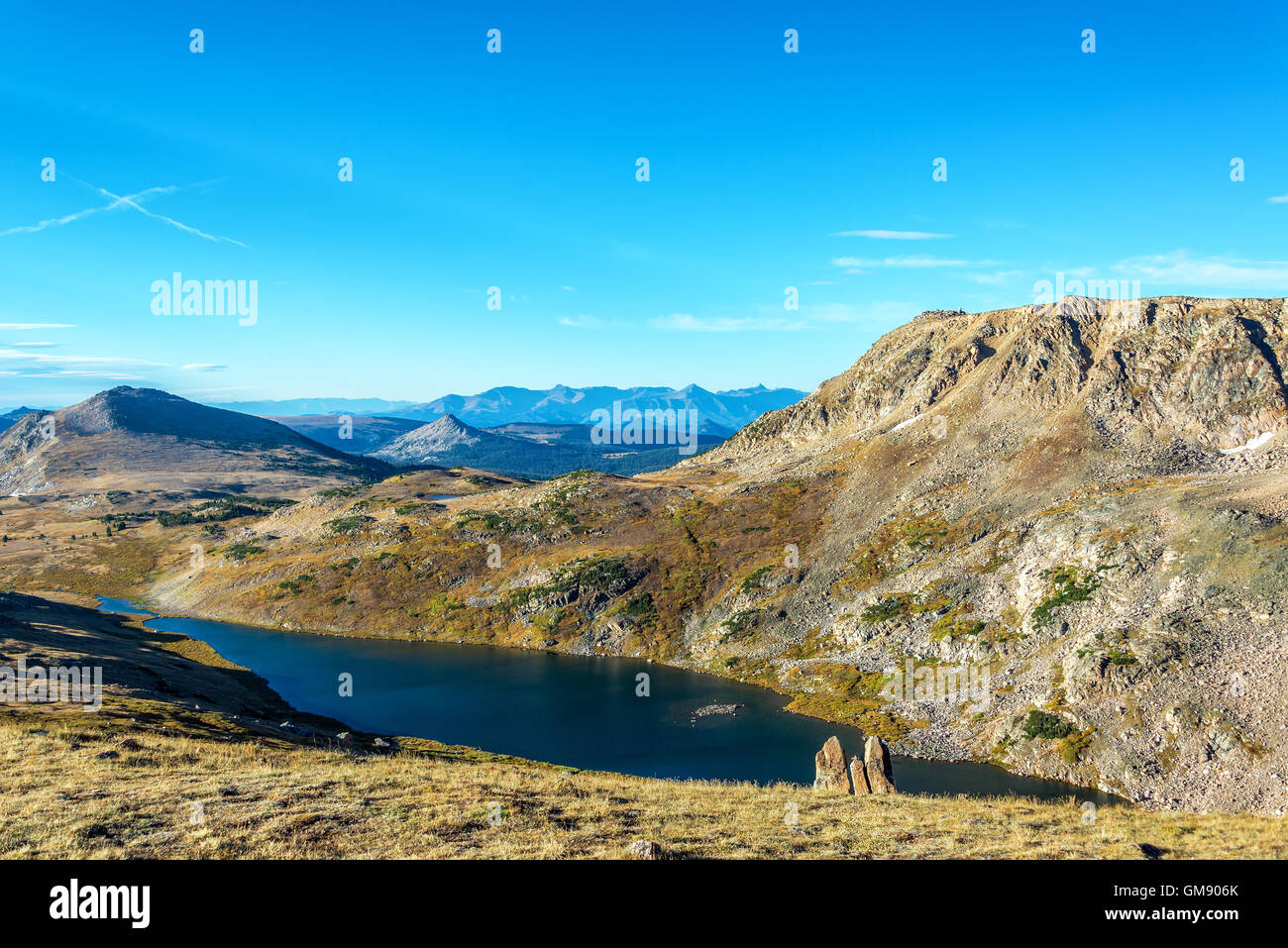 Schönen Bergsee in der Beartooth Mountains in Montana, USA Stockfoto