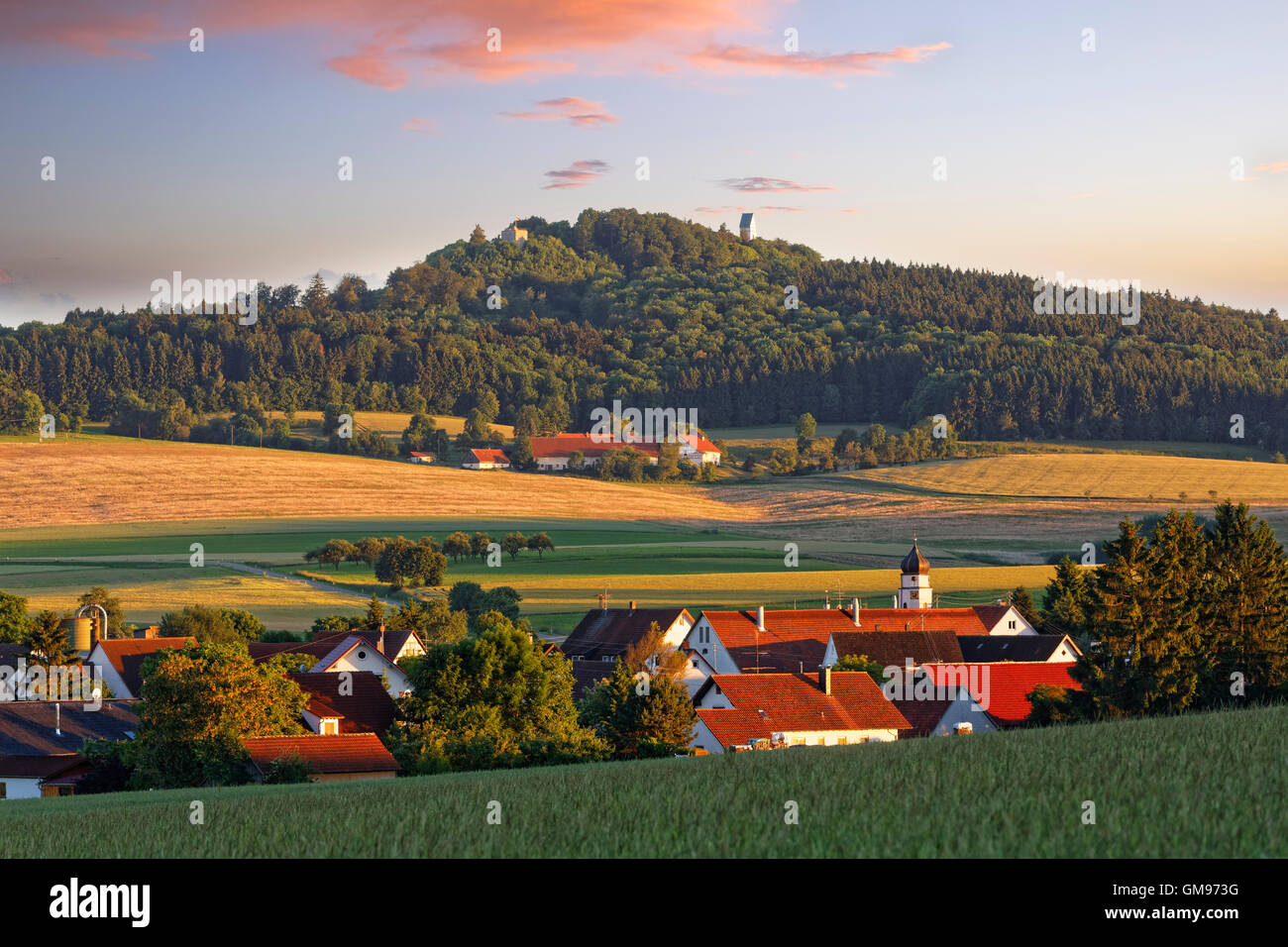 Deutschland, Baden-Württemberg, Schwaben, Oberschwaben, Dietelhofen Stockfoto