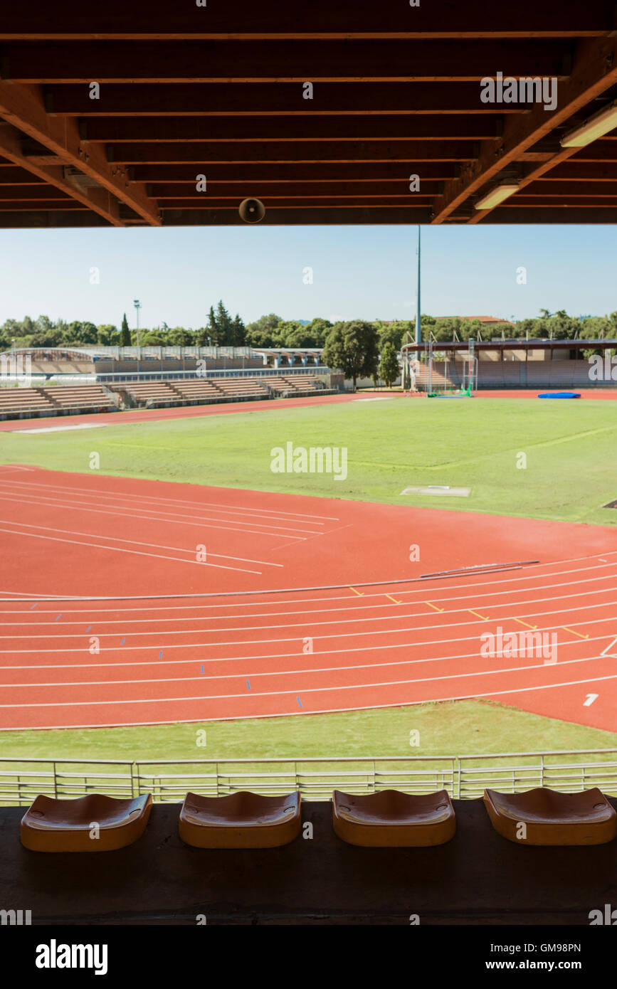 Italien, Florenz, Leichtathletik-Stadion Stockfoto