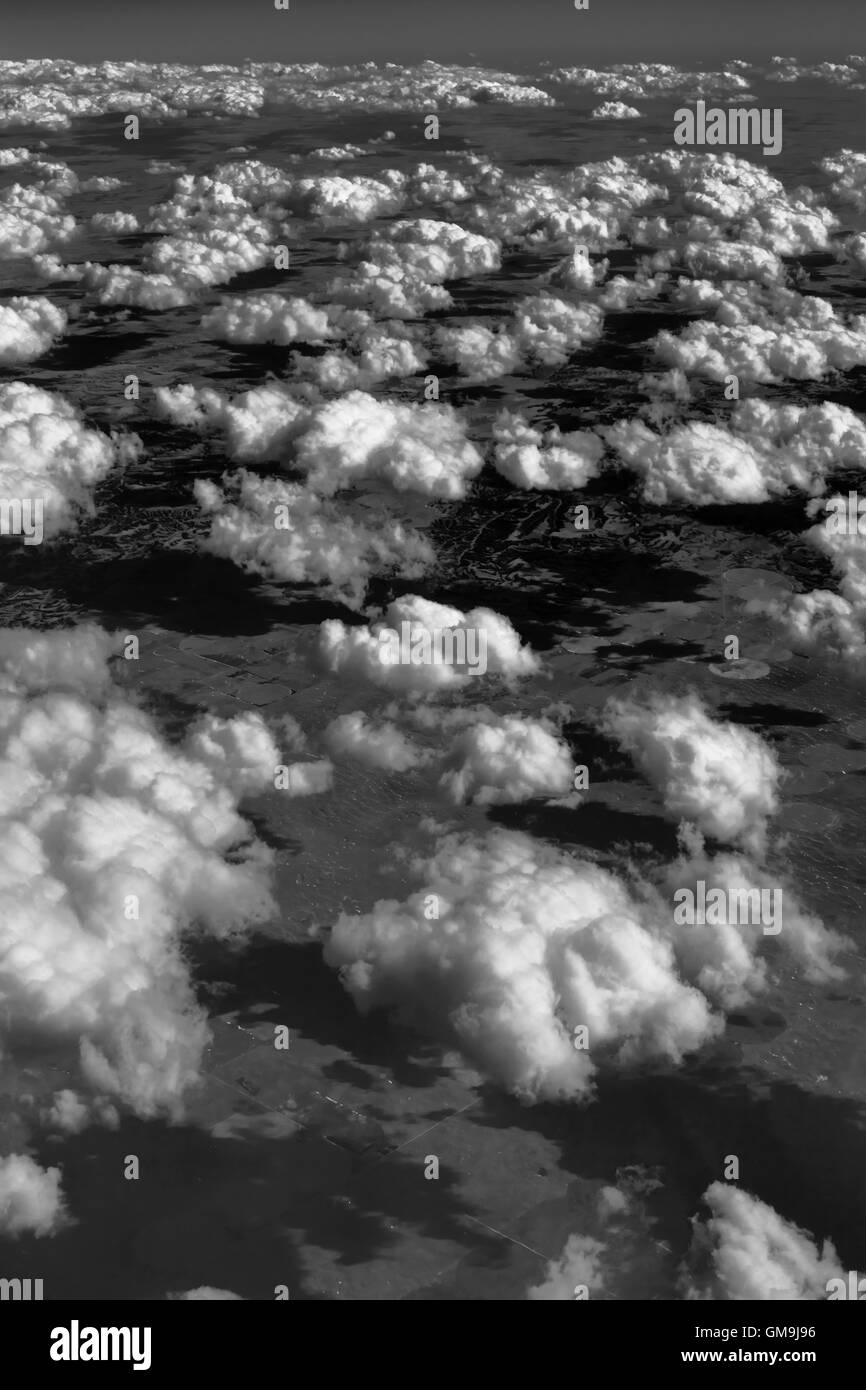 Luftaufnahme von Wolken Stockfoto