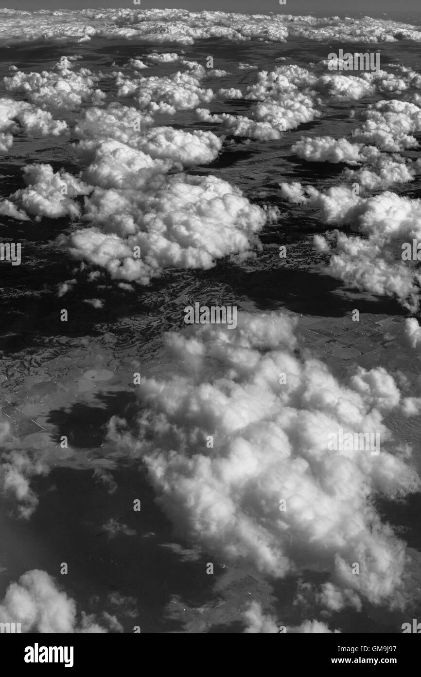 Luftaufnahme von Wolken Stockfoto