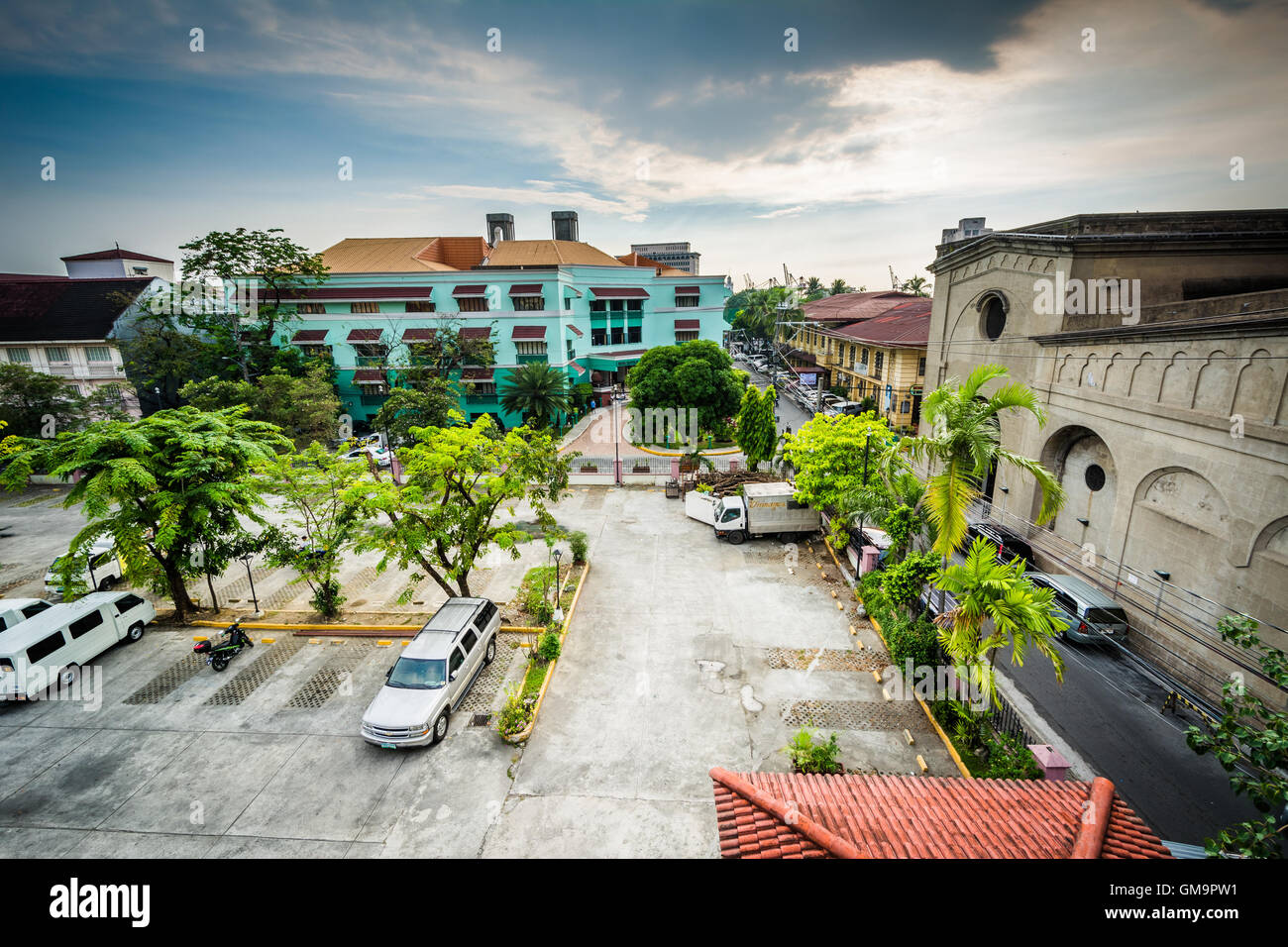 Ansicht von Intramuros, Manila, Philippinen. Stockfoto