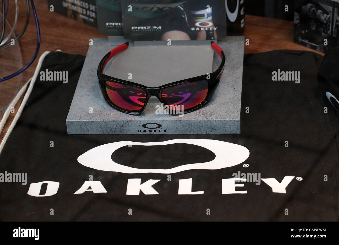 Oakley Sonnenbrille Stockfoto