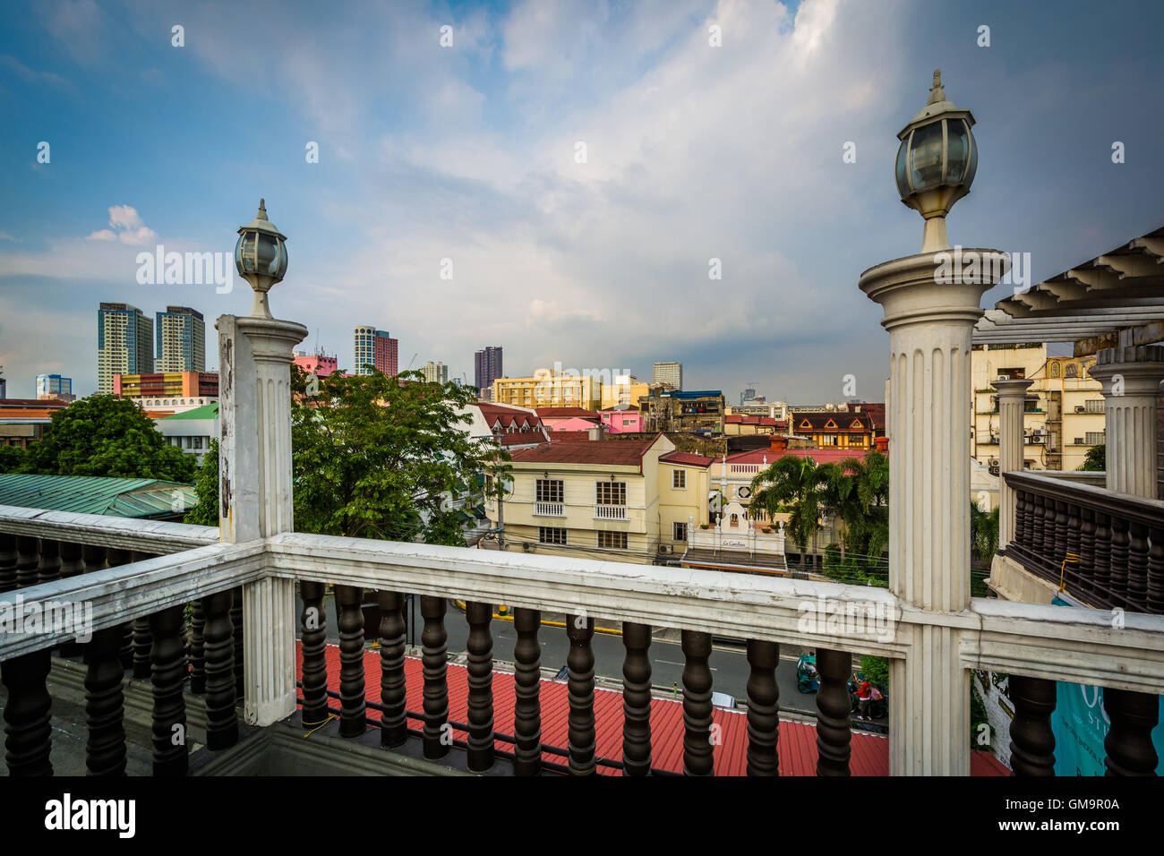 Blick auf Intramuros in Manila, Philippinen. Stockfoto
