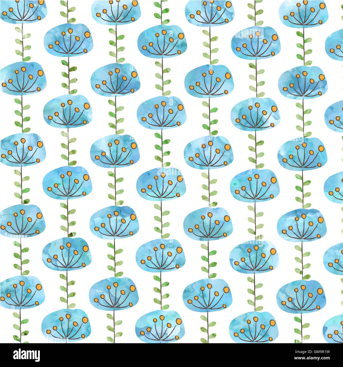 Schöne blaue Blume Hintergrund Stock Vektor