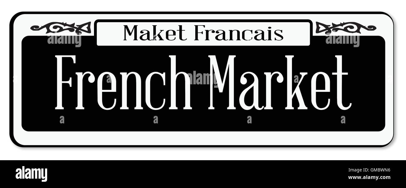Französischen Markt Stock Vektor