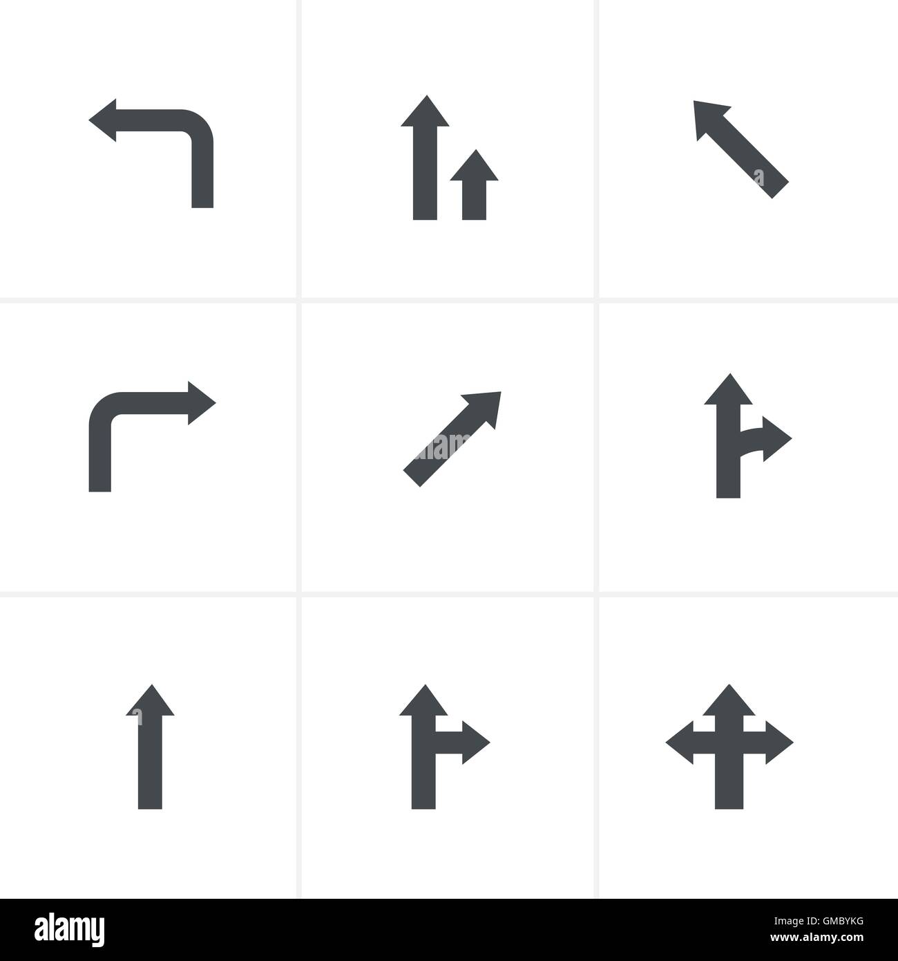 Pfeilsymbole Stock Vektor