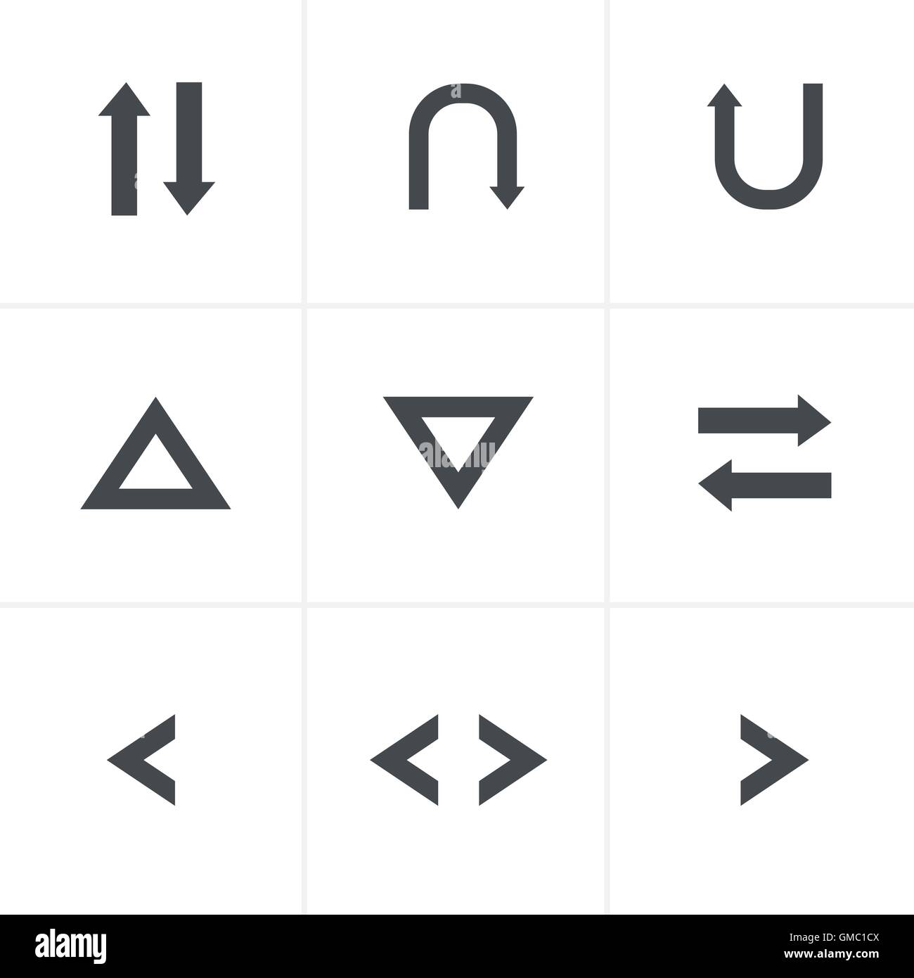 Pfeil-Symbole-set Stock Vektor