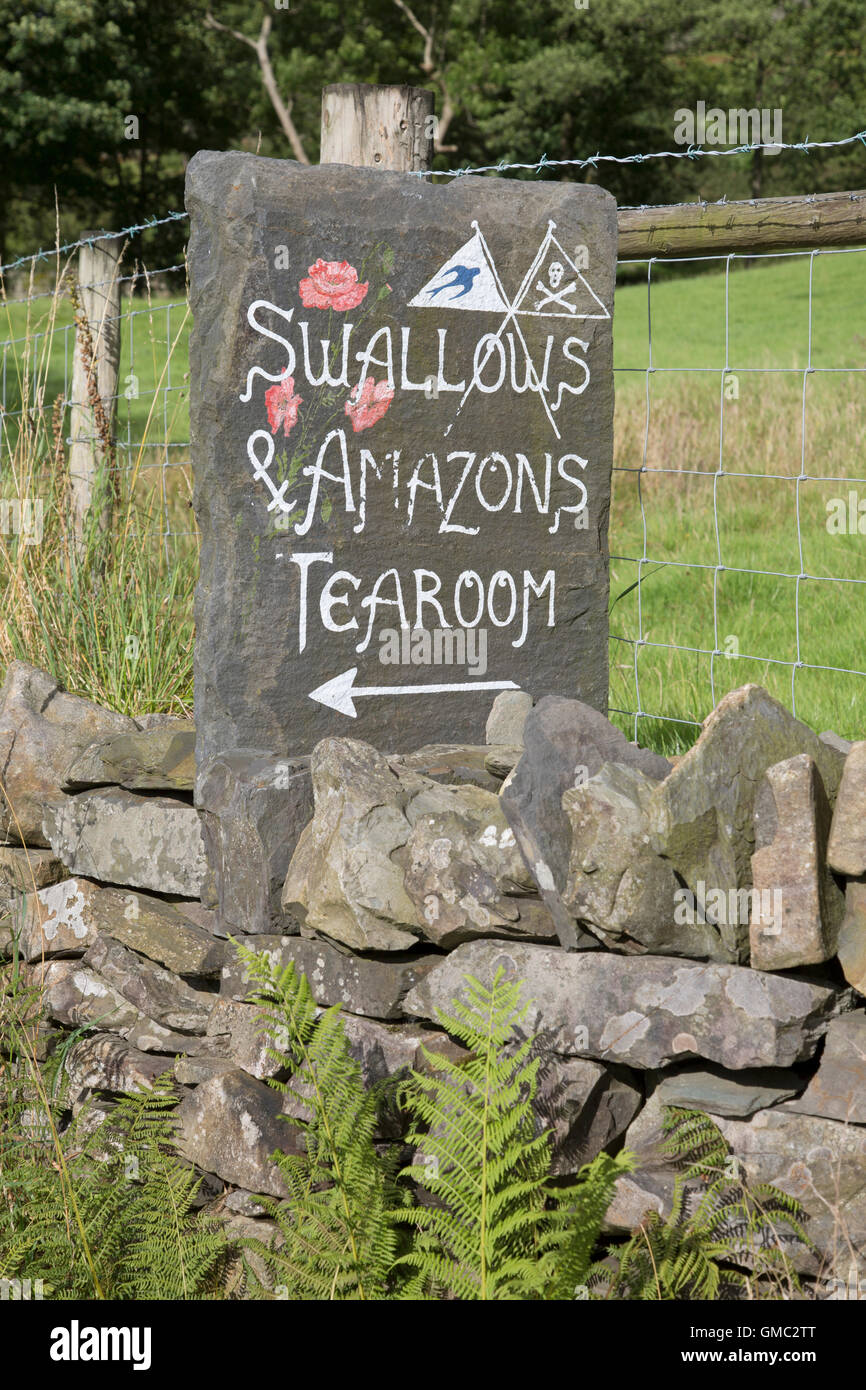 Schwalben und Amazons Teestuben, Coniston; Lake District; England; UK Stockfoto