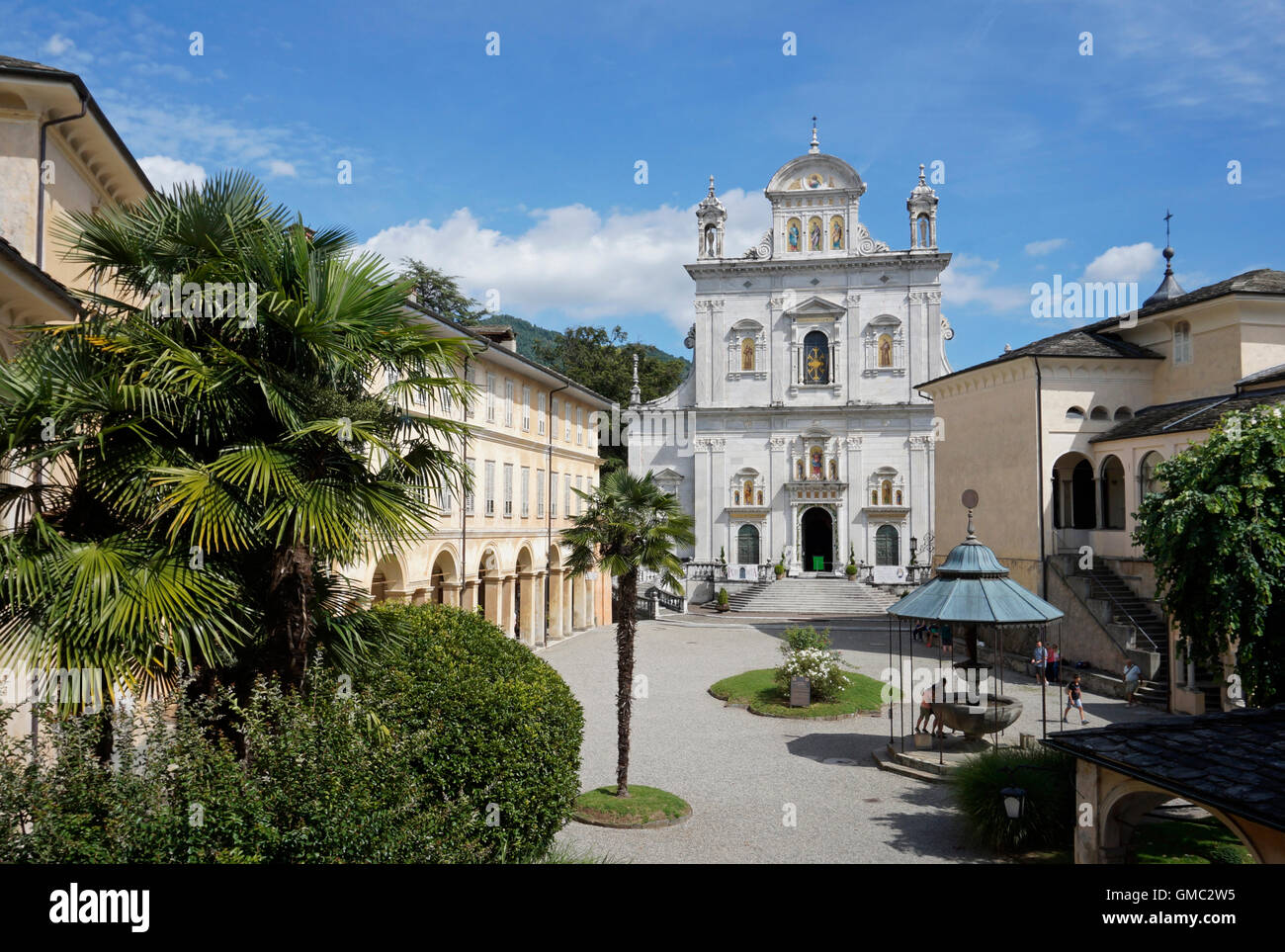 Sacro Monte di Varallo, The Basilica Varallo Sesia, Piemont, Italien Stockfoto