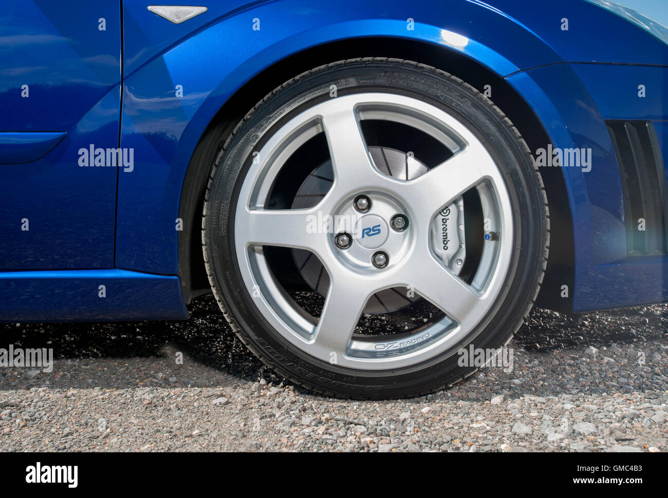 Ford Focus RS Mk1, Hochleistungs-heiße Luke-Auto Stockfoto