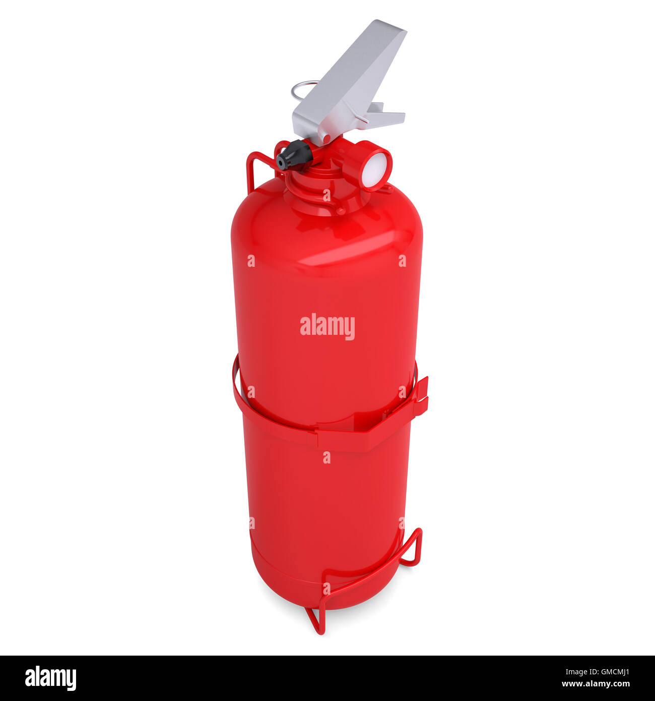 Roten Feuerlöscher Stockfoto