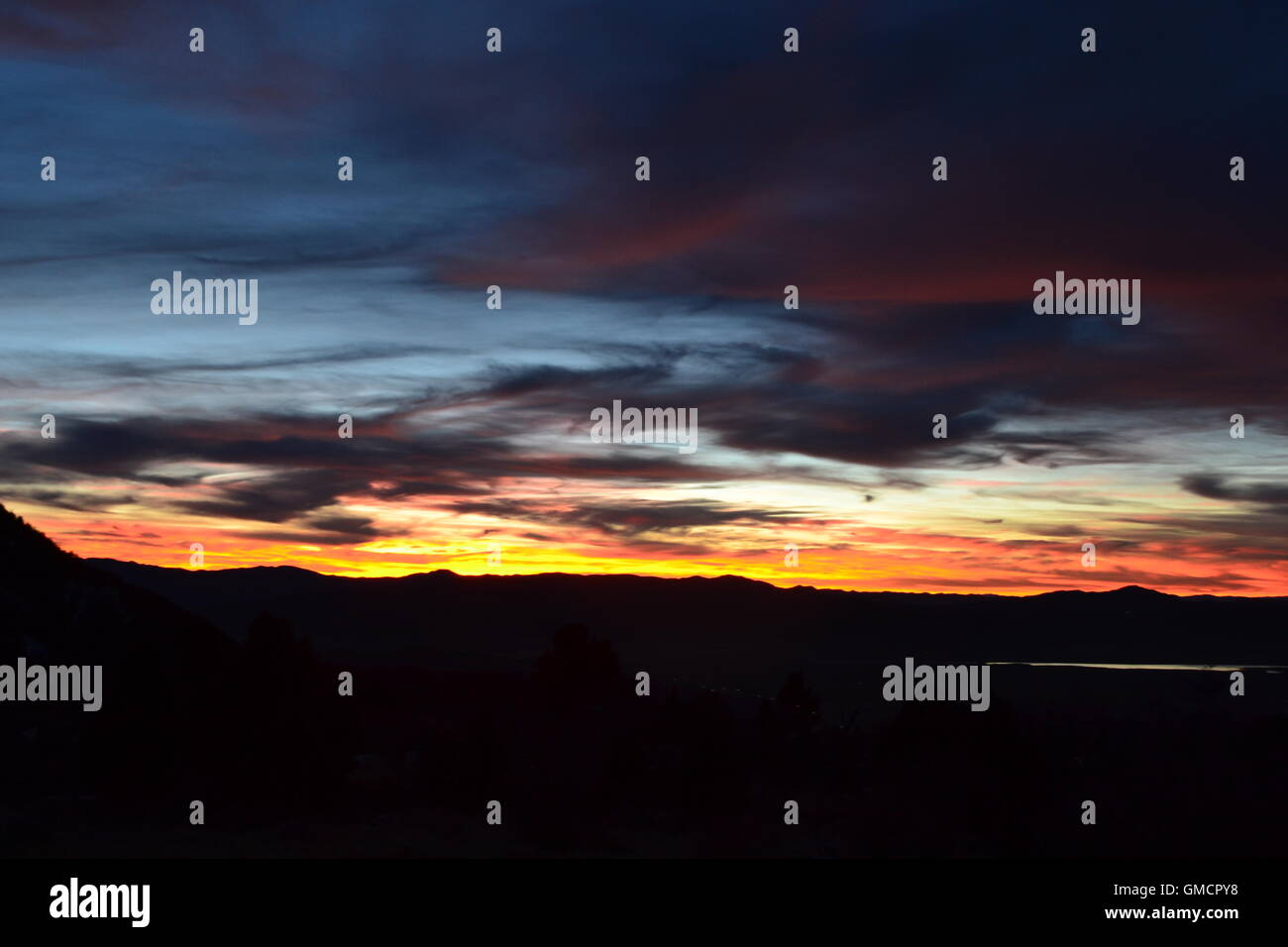 Cedar City Utah Gebirge für den C-trail Stockfoto