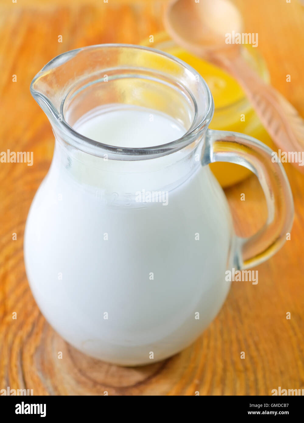 Milch und Honig Stockfoto
