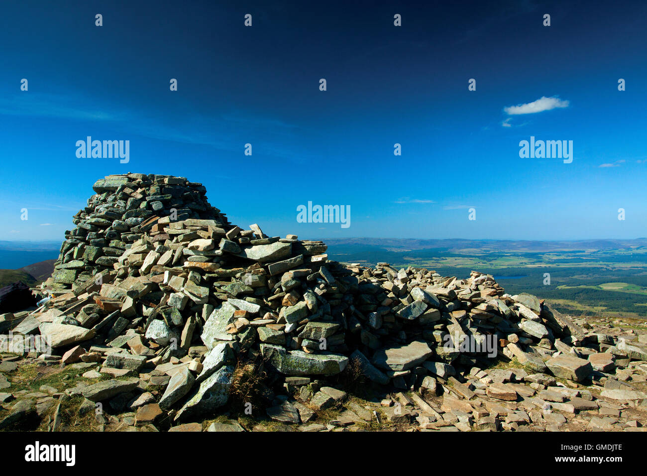 Der Gipfel des Meall ein Bhuachaille, Aviemore, Cairngorm National Park, Highland Stockfoto