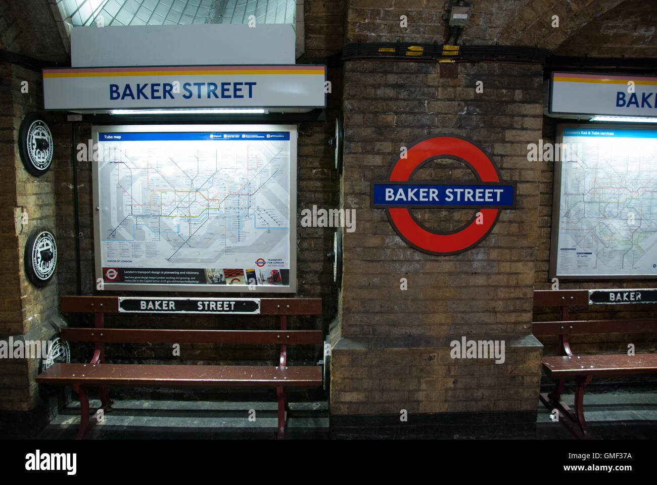 London März 2016. Baker Street Station. Stockfoto