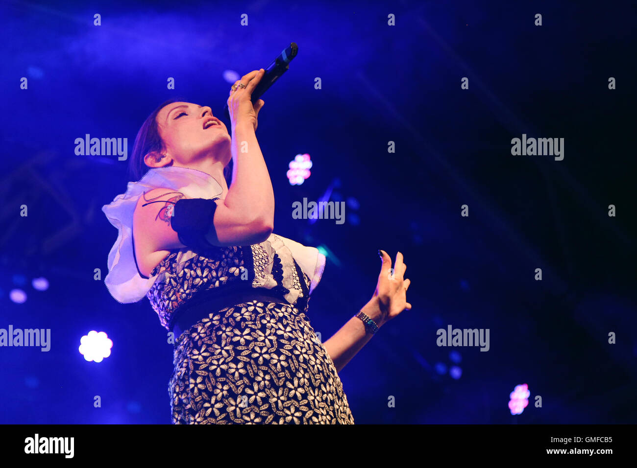 Sophie Ellis-Bextor führt bei "The Big Weekend" für Manchester stolz. Stockfoto