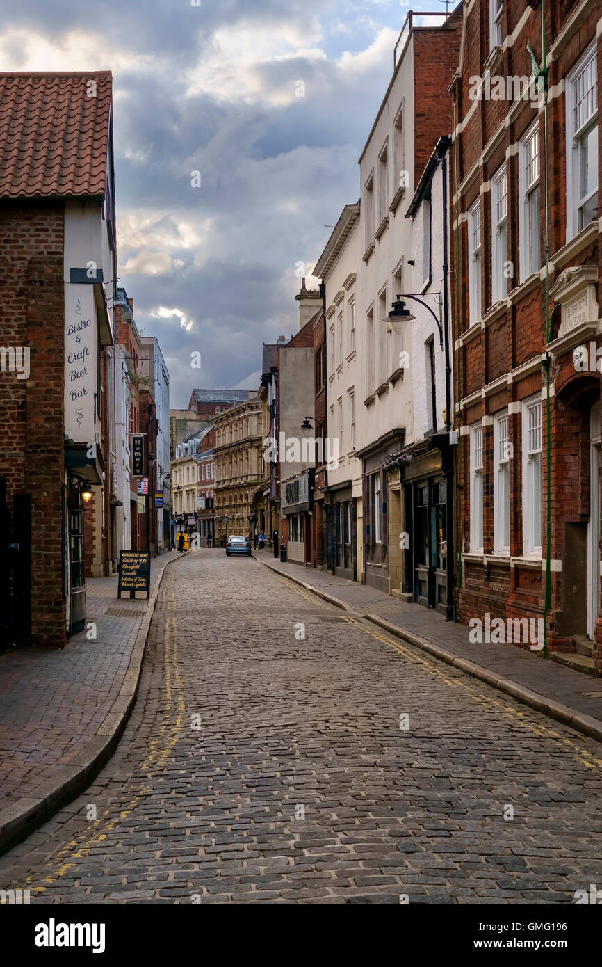 Lane, in Hull Altstadt skalieren Stockfoto