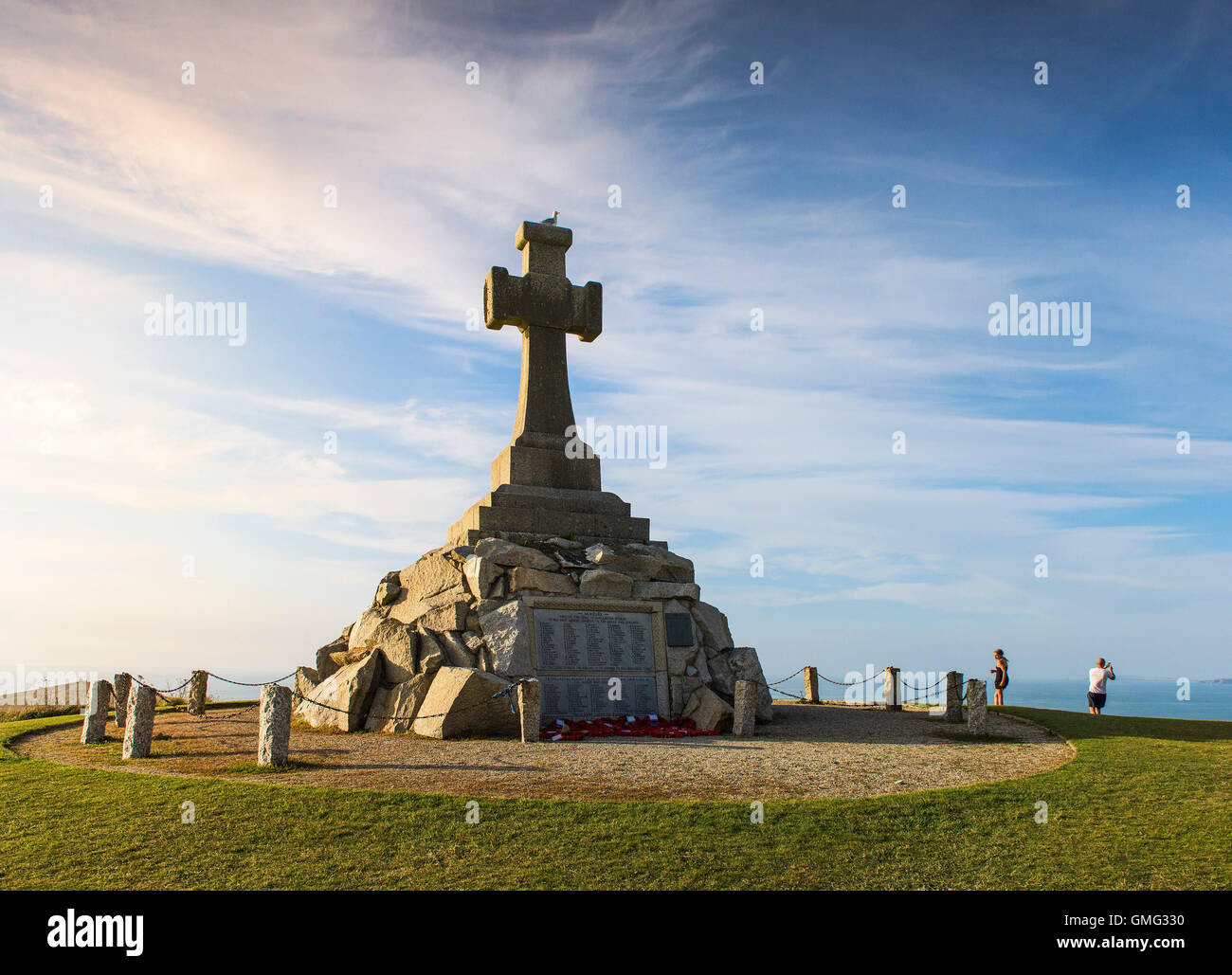 Das Kriegerdenkmal von Newquay. Stockfoto