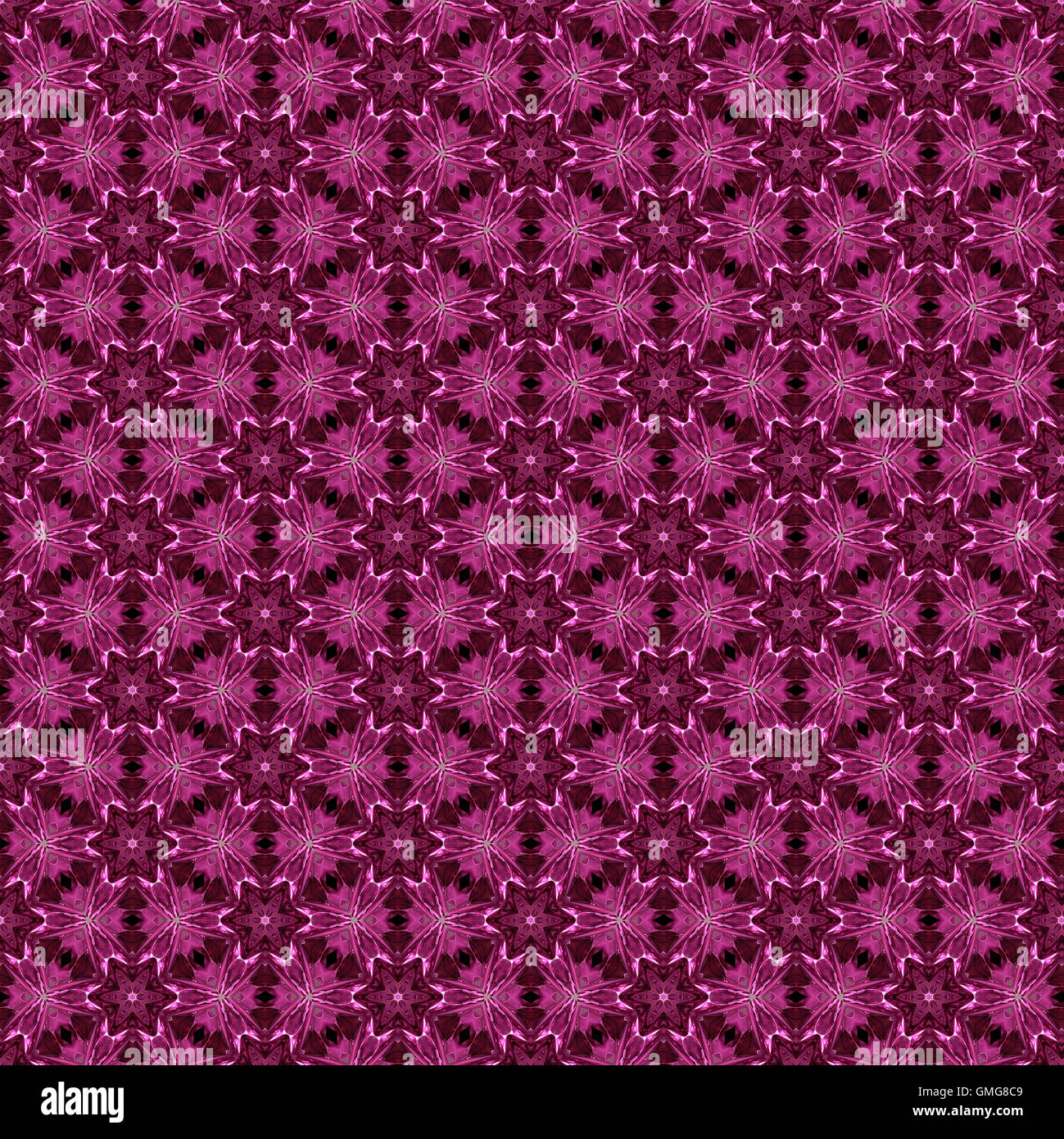 Bunte aneinander Wiederholungsmuster von pulsierenden rosa quadratischen Fliesen Stockfoto