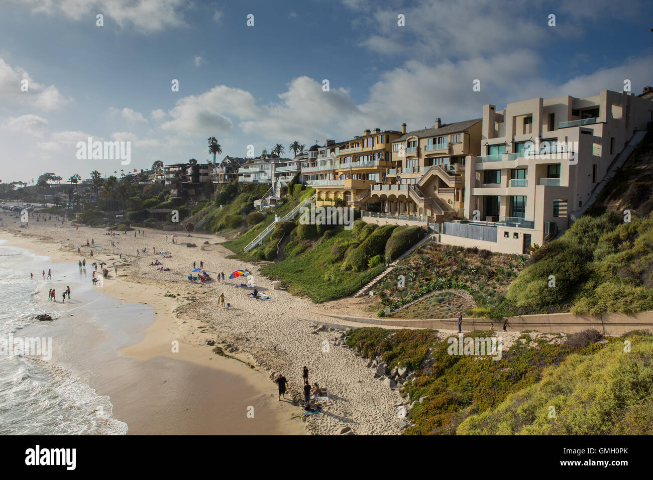 Corona del ist Mar ein Stadtteil in der wohlhabenden Stadt Newport Beach, California Stockfoto