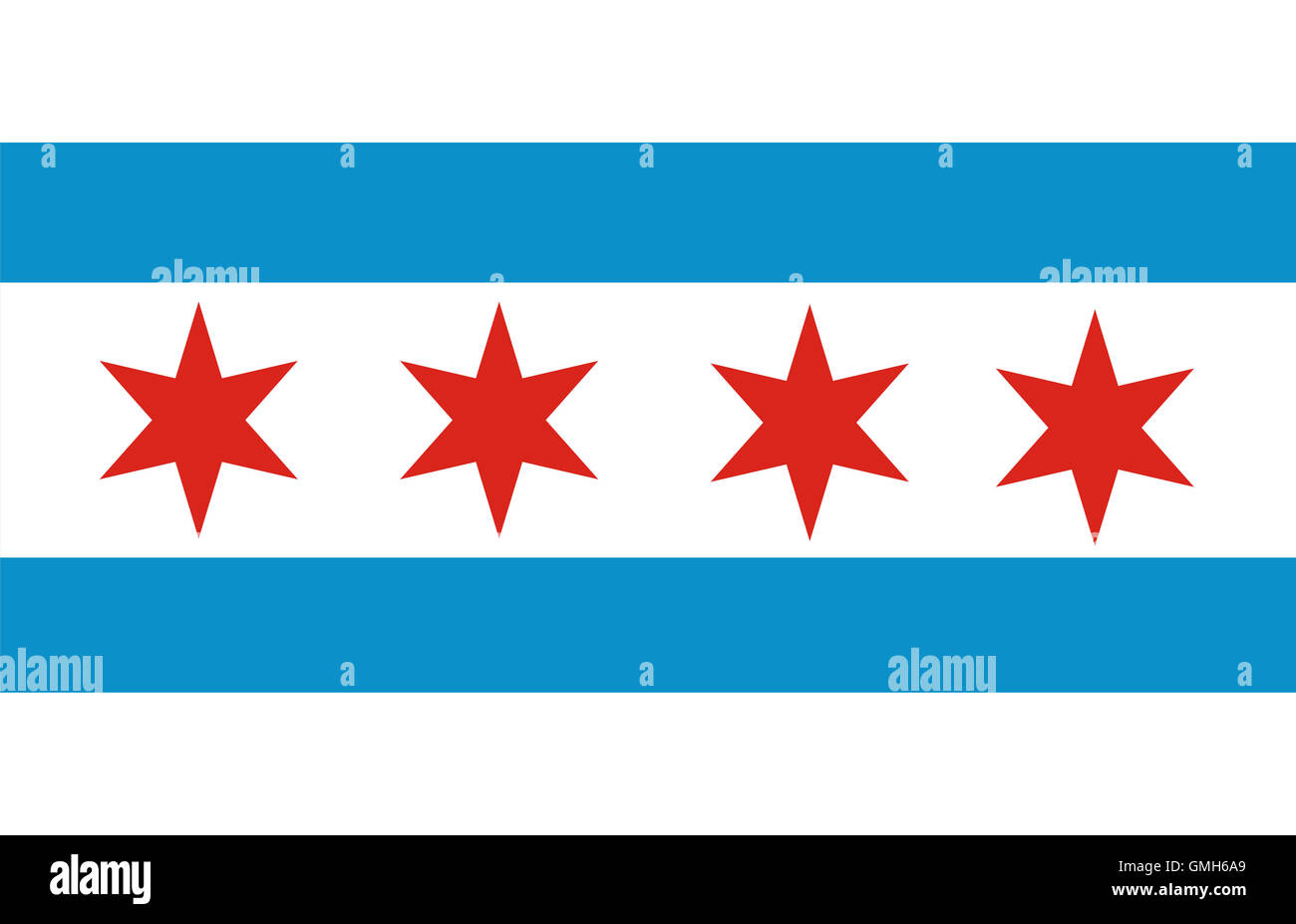 Chicago-Flagge Stockfoto