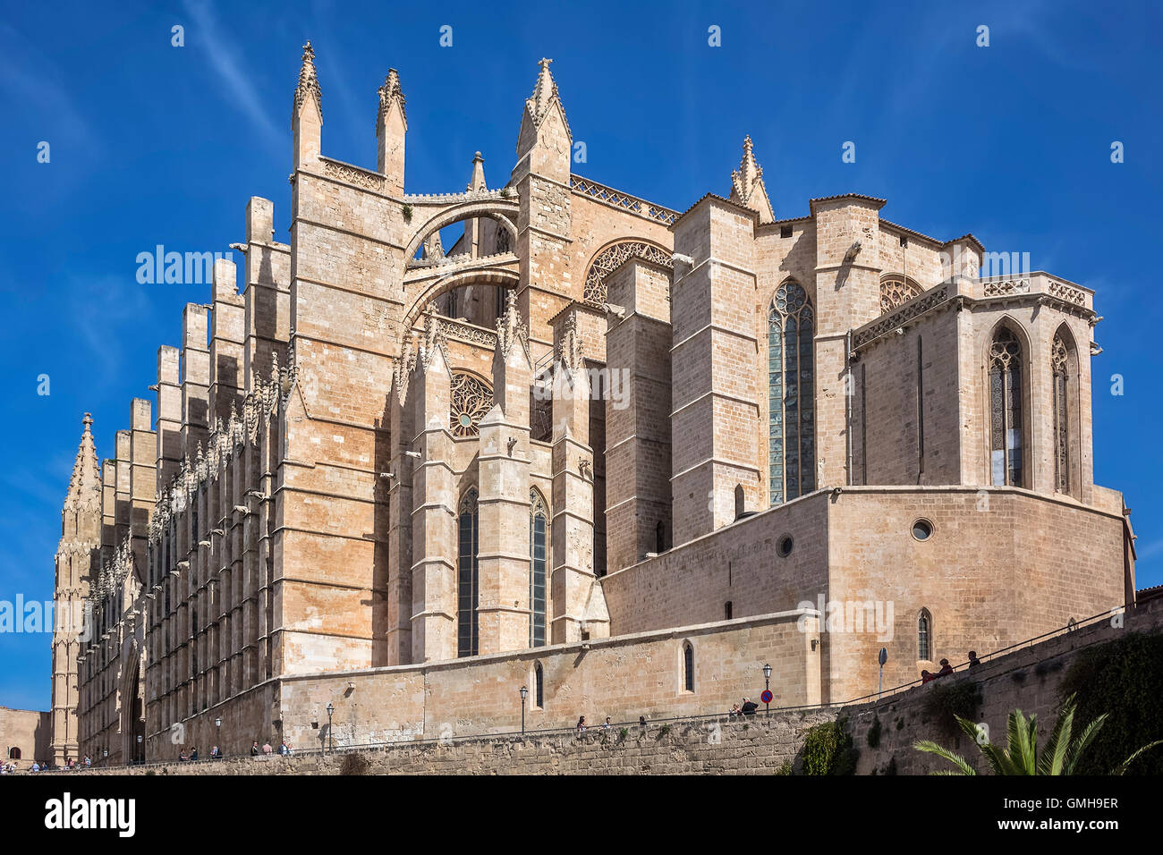 Kathedrale von Santa Maria Palma Mallorca Spanien Stockfoto
