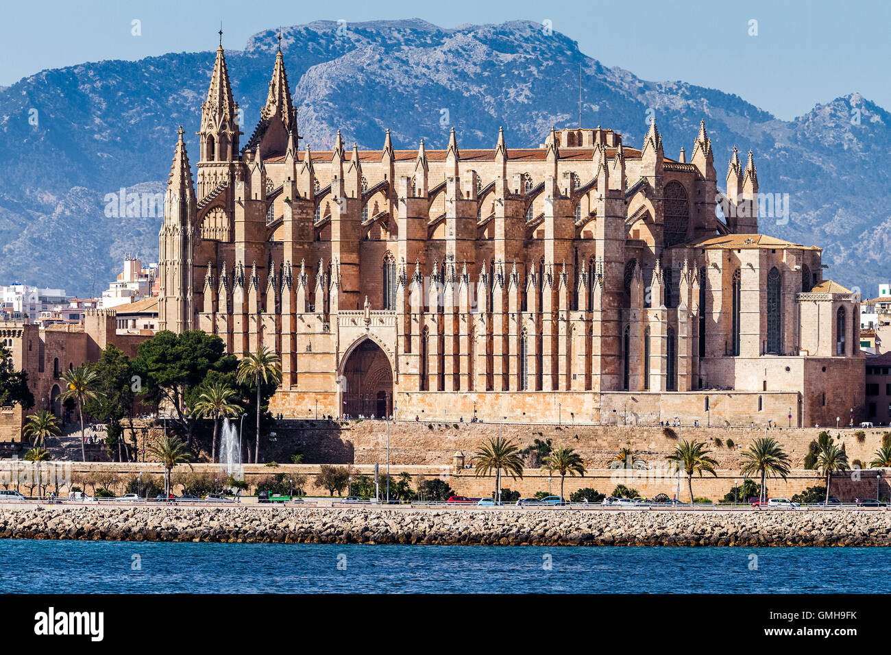 Kathedrale von Santa Maria Palma Mallorca Spanien Stockfoto