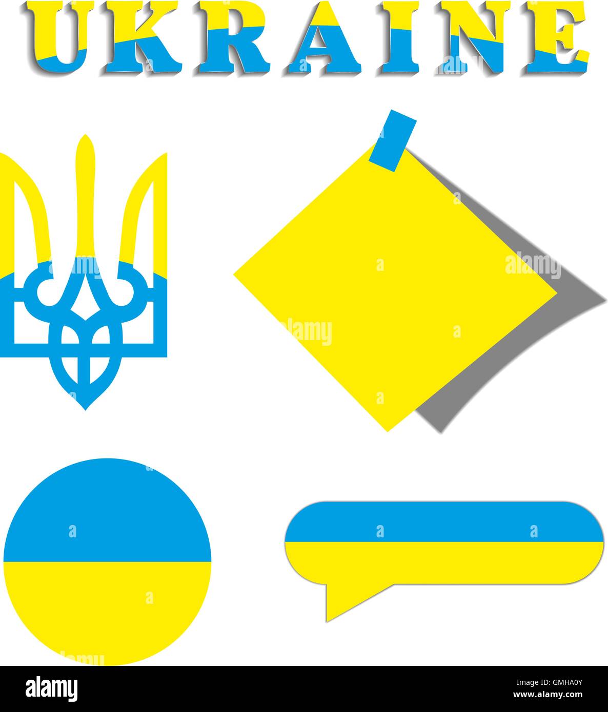 Eingestellt von ukrainischen Symbolik, Vektor-illustration Stock Vektor