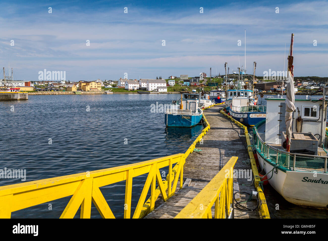 Angelboote/Fischerboote im Hafen von Bonavista, Neufundland und Labrador, Kanada. Stockfoto