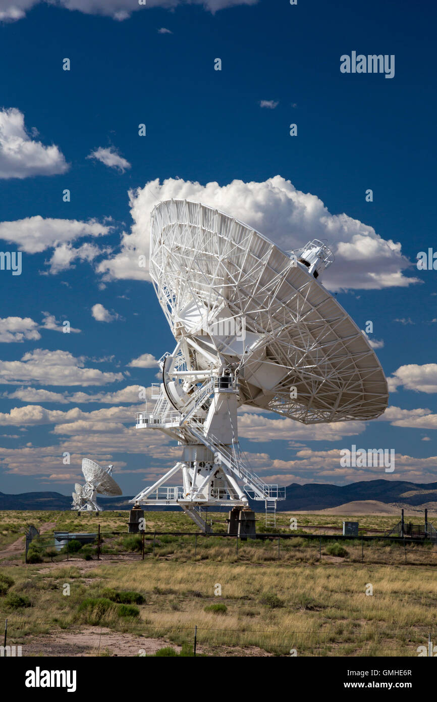 Datil, New Mexico - The Very Large Array-Radioteleskop besteht aus 27 großen Parabolantennen im westlichen New Mexico. Stockfoto