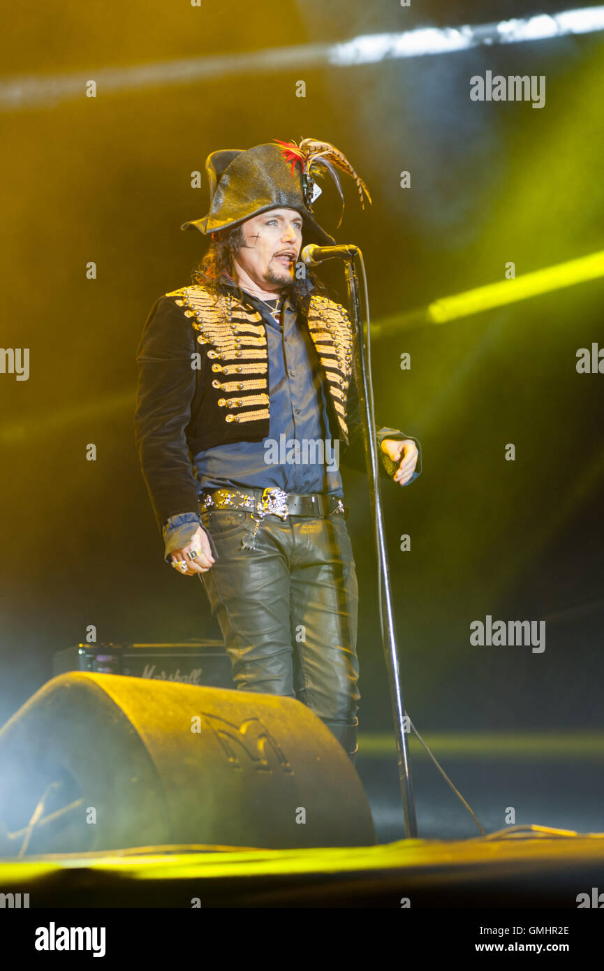 Adam Ant spielt Rewind North Festival, Capesthorne Hall, Cheshire, 6. August 2016 Stockfoto