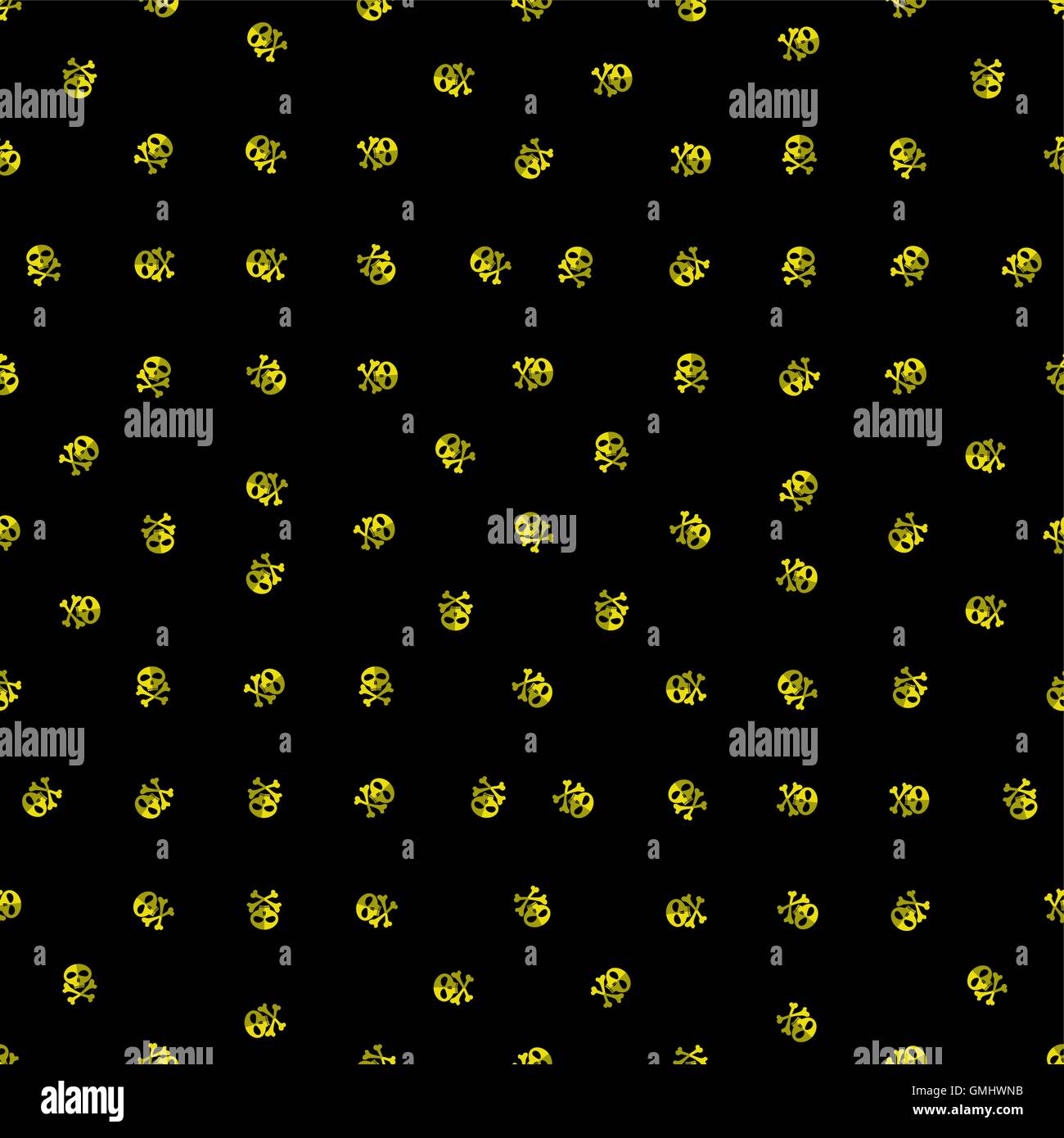 Skull Cross Bones nahtlose Muster Stock Vektor