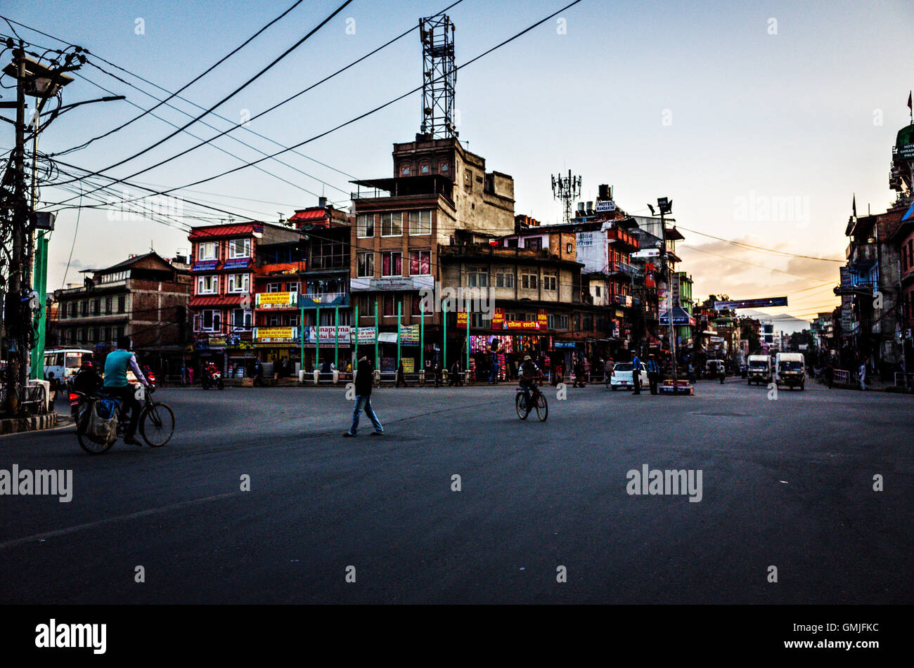 Gaushala Chowk, Kathmandu, Nepal Stockfoto